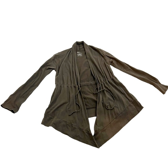 New Balance Yoga Green Tie Front Cardigan Jacket, Size Small - Picture 4 of 12